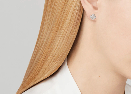 ouro Diamond Earrings de 0.24ct 18k, peso de 10mm Diamond Ear Studs 2.37g