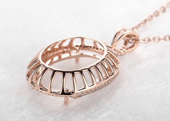 Oval dê forma semi ao dente do peso 2.7g do pendente 10×14mm da joia da montagem que ajusta o tipo