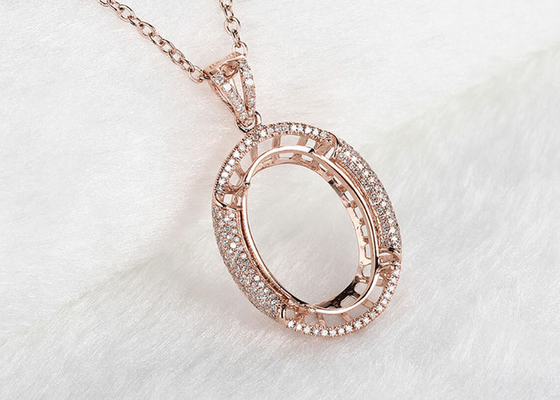 Oval dê forma semi ao dente do peso 2.7g do pendente 10×14mm da joia da montagem que ajusta o tipo