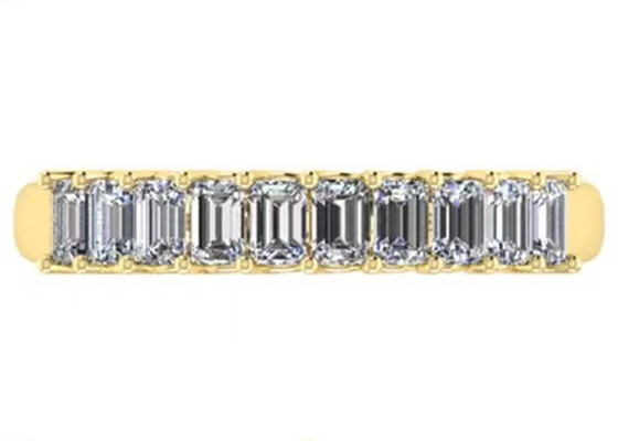 10pcs o EM do diamante 18k Rose Gold Ring 3.0×2.0mm cortou para o aniversário
