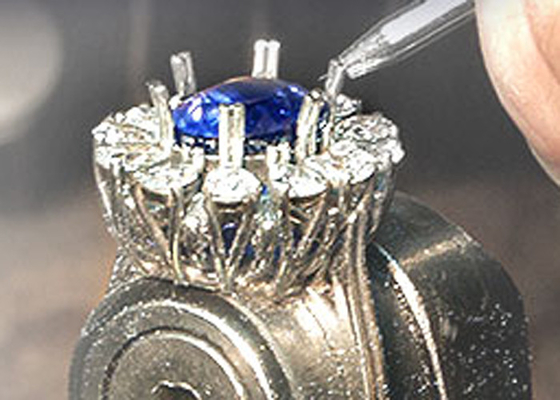 Dois ODM material do ouro do anel 14K da joia da montagem do tom 0.80ct semi para o acoplamento