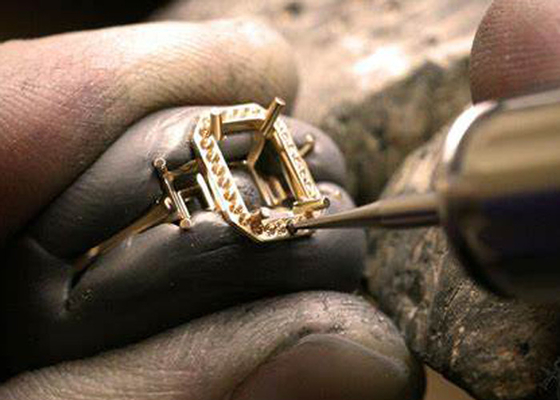 Dois ODM material do ouro do anel 14K da joia da montagem do tom 0.80ct semi para o acoplamento