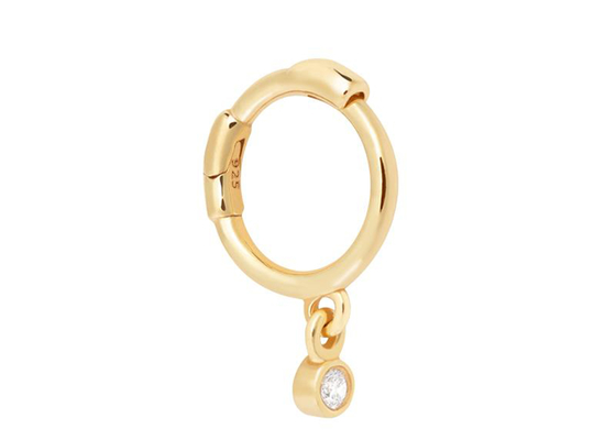 ODM geométrico do OEM dos brincos da aro da gota do ouro do círculo 14k para mulheres
