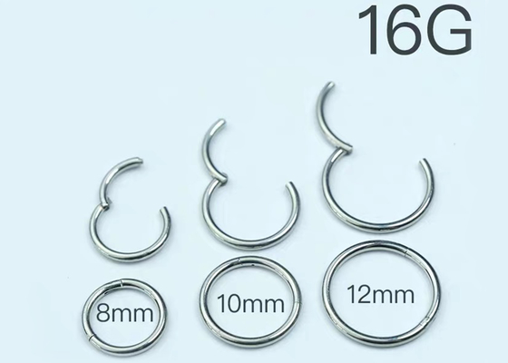 Anel do septo do OEM 8mm, joia do septo do nariz para o presente do aniversário