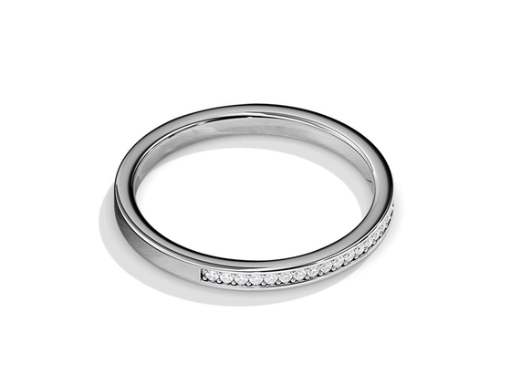Meio peso de Ring Stacking 0.36ct do ouro da eternidade 9K para o aniversário