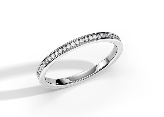 Meio peso de Ring Stacking 0.36ct do ouro da eternidade 9K para o aniversário