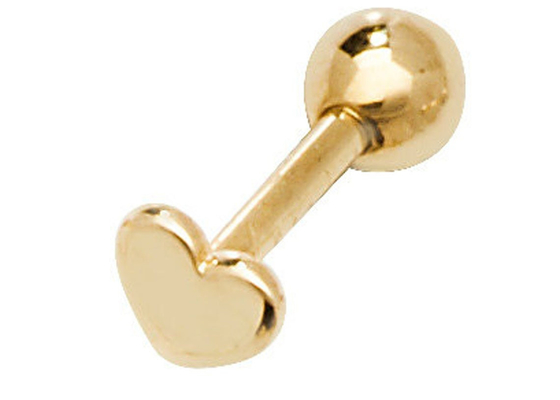 Parafuse para trás brincos do ouro 9K para a cartilagem para o casamento do acoplamento