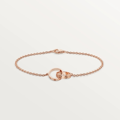 7 peso do bracelete 3.71g da joia do ouro maciço da polegada de comprimento 18K para o AMOR