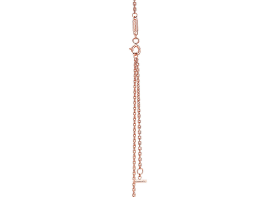 18K Rose Gold Neklace, comprimento ajustável da colar 16-18inch do pendente do sorriso