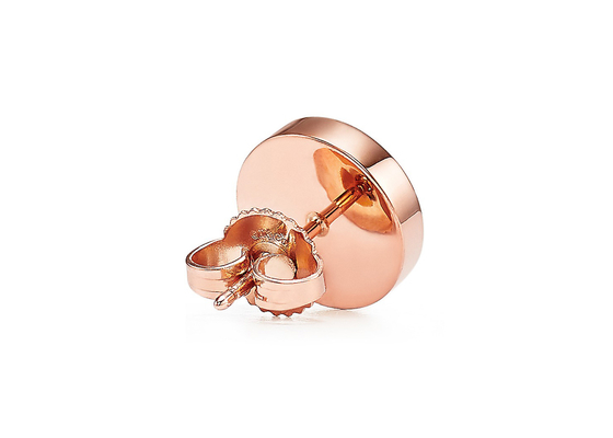 brincos de 2.37g Rose Gold Mother Of Pearl, tamanho do parafuso prisioneiro 9.65mm da madrepérola