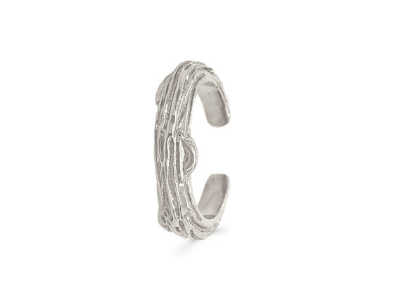 O dente que ajusta a casca de árvore dos brincos do ouro 9k denomina o tamanho de 9mm 8mm 7mm