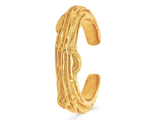 O dente que ajusta a casca de árvore dos brincos do ouro 9k denomina o tamanho de 9mm 8mm 7mm