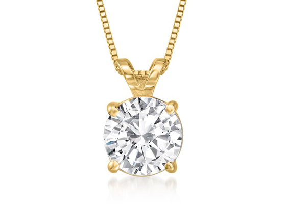 As colares do ouro de 1,20 quilates 14K amarelam o OEM material do ouro para o aniversário