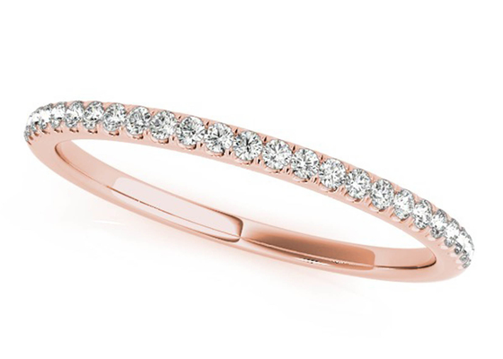 Quadrado Diamond Rose Gold Ring do dente, ODM escondido 0.35CT do anel de noivado do halo